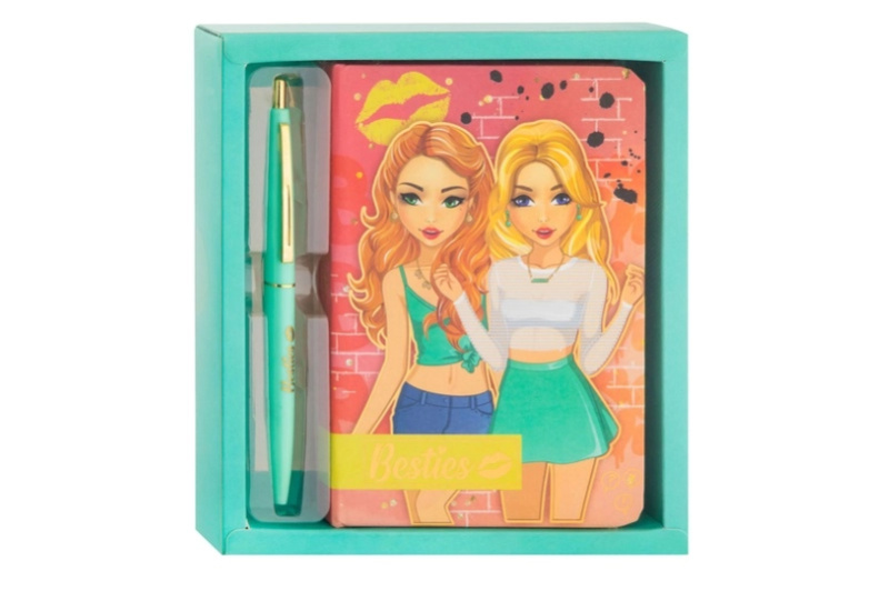 Notes Besties 15 × 10 cm s propiskou, 90 listů
