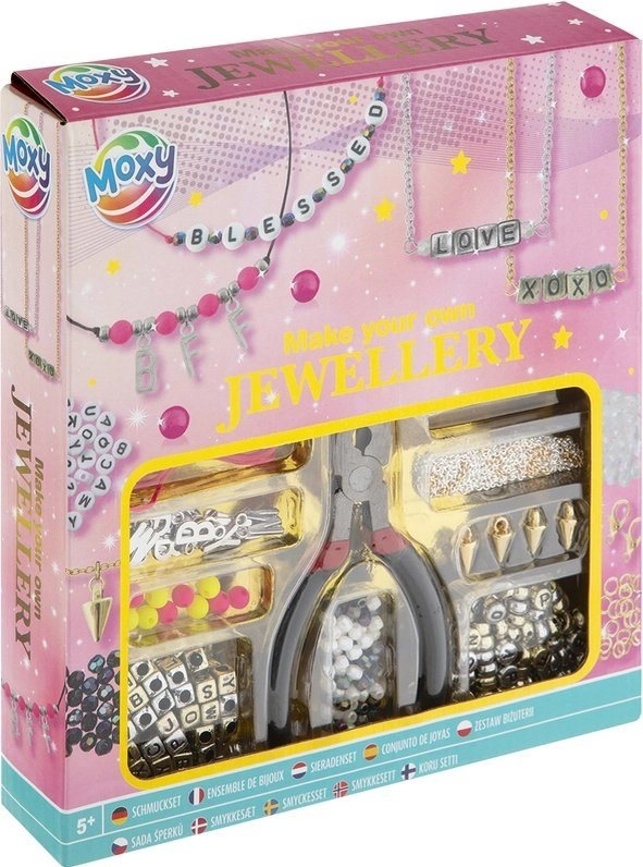 Sada na výrobu šperků s písmeny MOXY