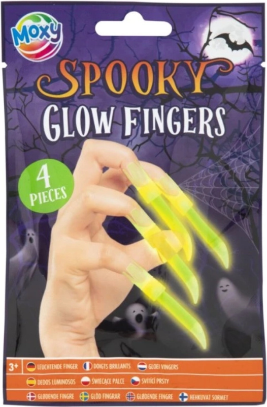 Moxy halloweenské svítící nehty