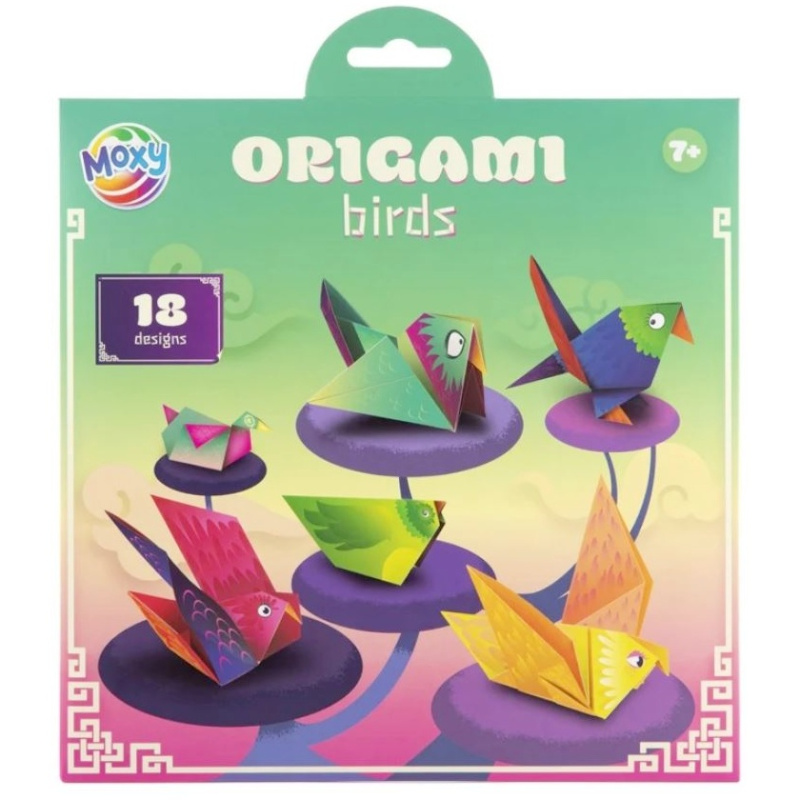 Papíry na origami 19,5x19,5cm (12ks) ptáčci