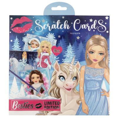 Vyškrabávání obrázků dívčí 6ks