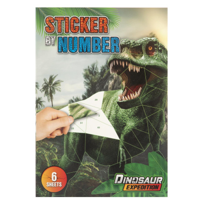 Samolepkové malování Dinosaurus