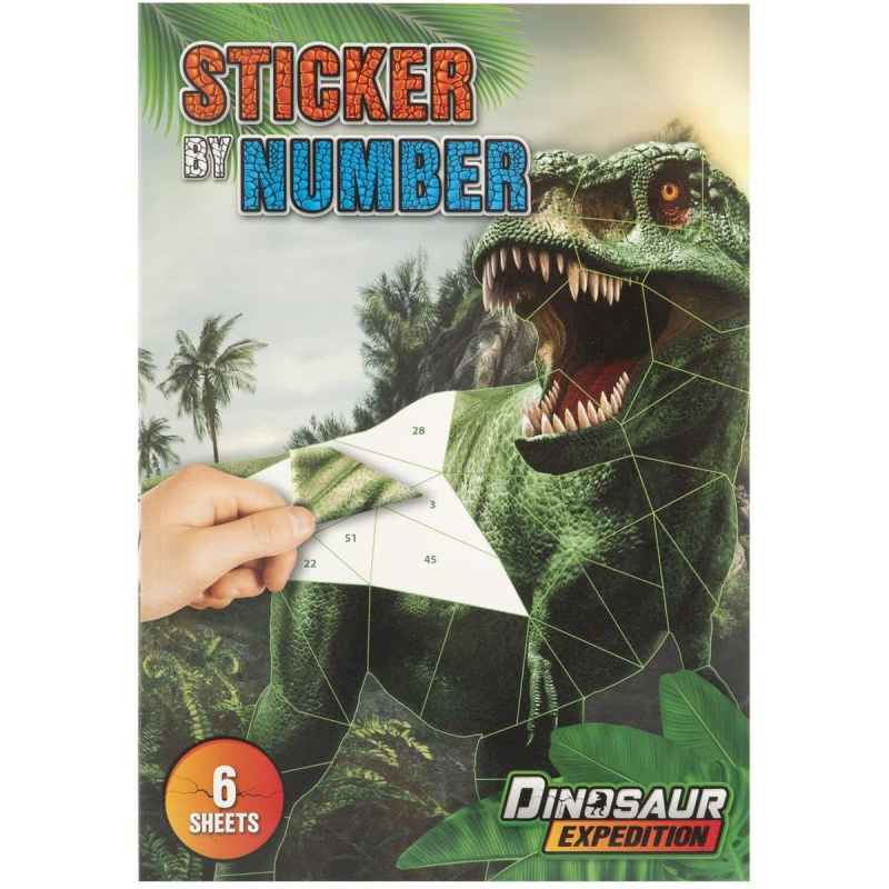Samolepkové malování Dinosaurus