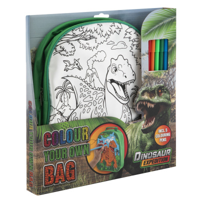Vybarvovací batoh dinosaurus
