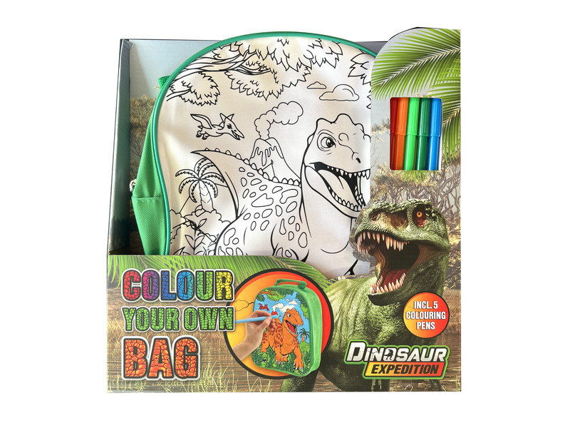Vybarvovací batoh dinosaurus