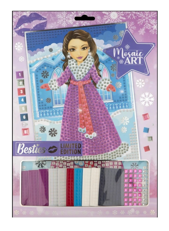 Kreativní mozaika podle čísel A4 – zimní edice