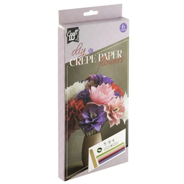 Kreativní sada květiny z krepového papíru č.2