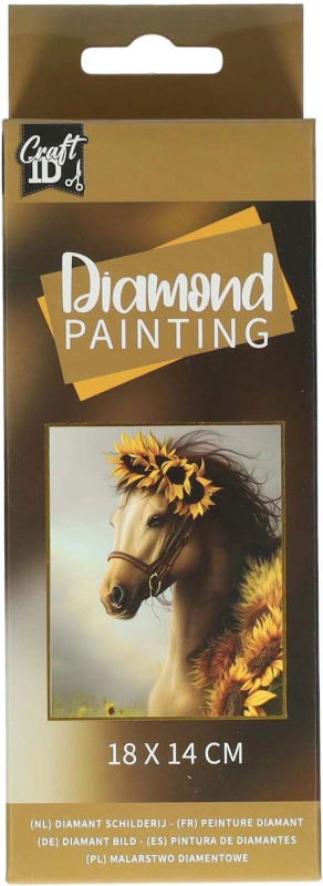 Diamantové malování Kůň 14x18cm