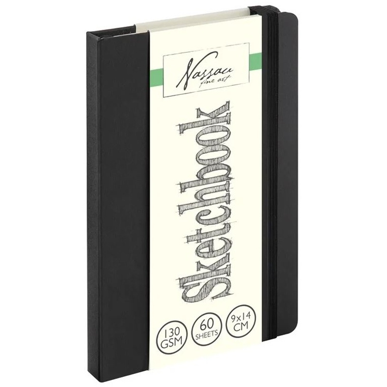 Skicák Sketch Book (130g/m, 60 listů) 9×14cm černý