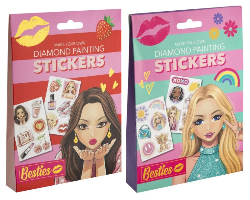 Diamantové malování Besties - samolepky