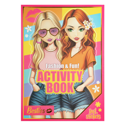 Kniha módní kreativity Fashion and Fun A4 Besties