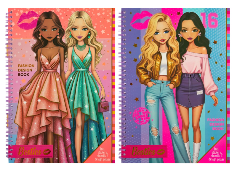kreativní sešit pro módní návrhářky besties