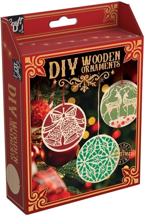 Dřevěné vánoční ozdoby DIY CRAFT ID