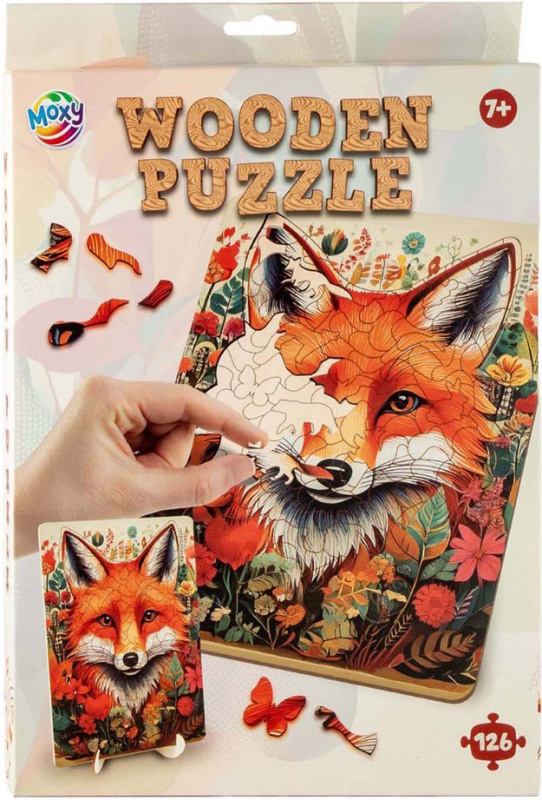 CCG dřevěné puzzle liška 126 dílků