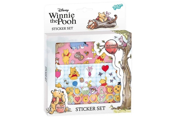 Sada samolepek Winnie the Pooh – kreativní scéna se Stokorcovým lesem