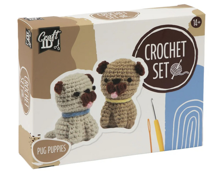Háčkovací sada Mopsíci (Pug Puppies)