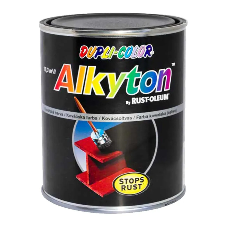 DUPLI-COLOR Kovářská barva ALKYTON 7319 černá kovářská 750 ml