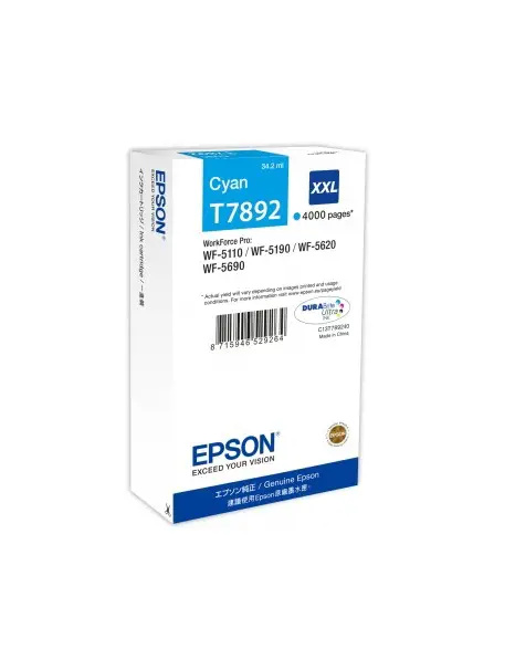 Epson T7892 - originální Modrá
