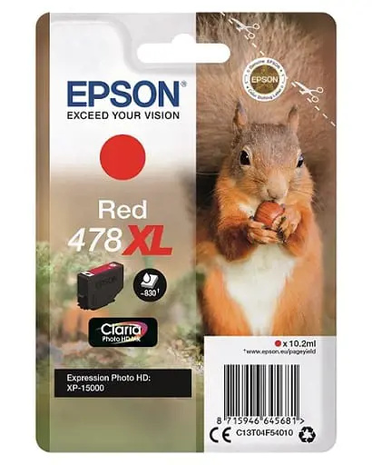 Epson 478XL Squirrel Claria Photo HD červený