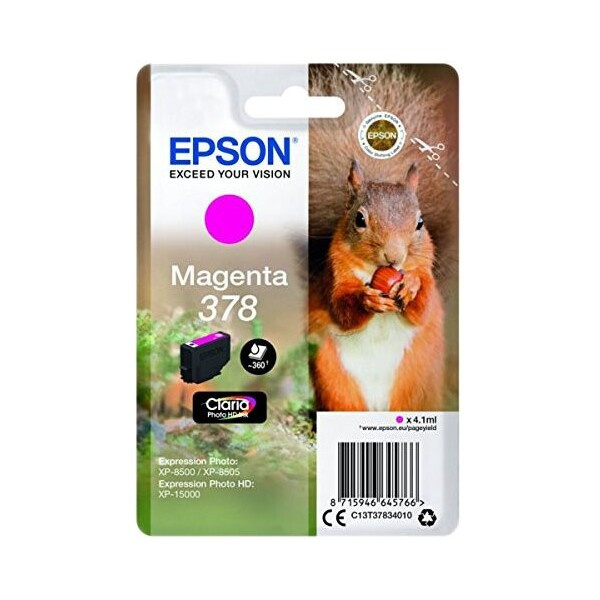 Epson 378 Squirrel Claria Photo HD Purpurový