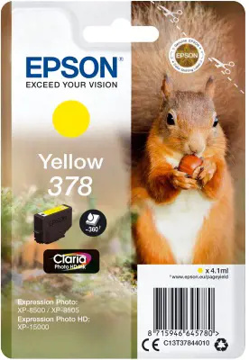 Epson 378 Squirrel Claria Photo HD žlutý