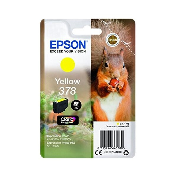 Epson 378 Squirrel Claria Photo HD žlutý