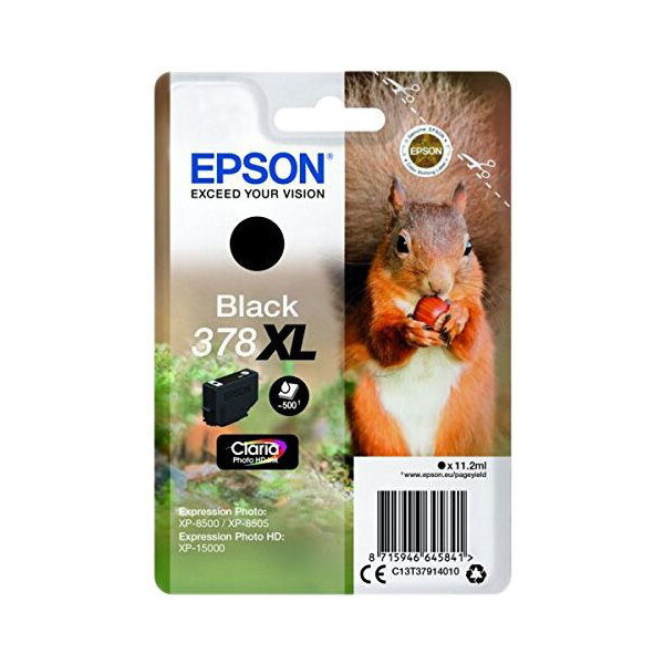 Epson 378XL Squirrel Claria Photo HD černý