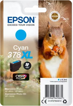 Epson 378XL Squirrel Claria Photo HD azurový