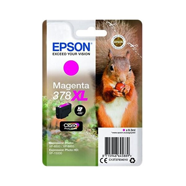Epson 378XL Squirrel Claria Photo HD Purpurový