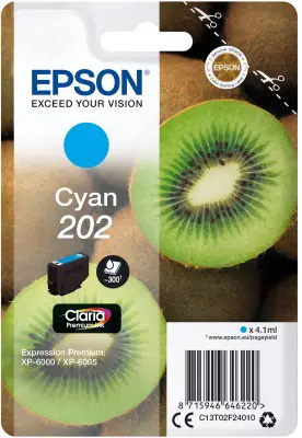 Epson 202 Kiwi Claria Premium azurový