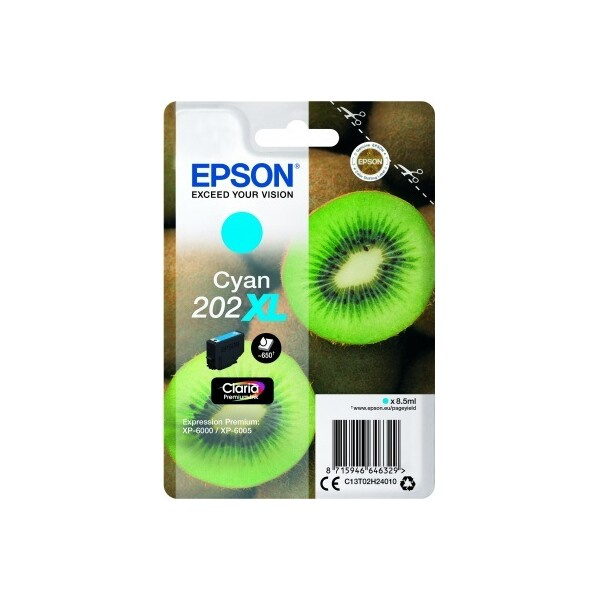 Cartridge Epson 202 XL  - azurový