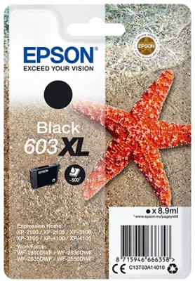 Inkoustová náplň Epson 603 XL - černý