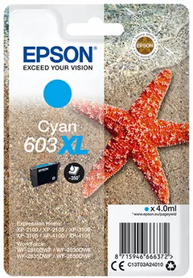 Epson 603XL Starfish azurový