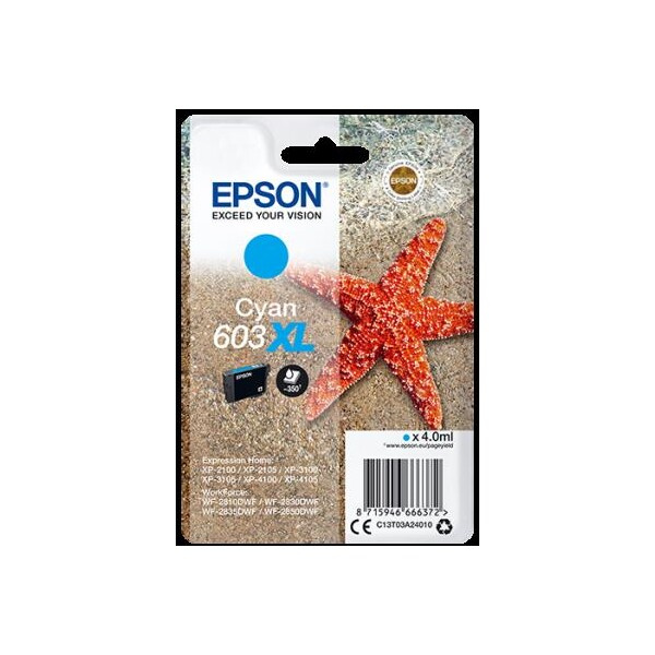 Epson 603XL Starfish azurový