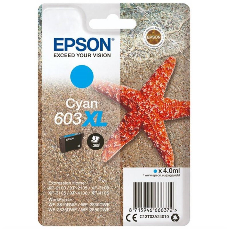 Epson 603XL Starfish azurový