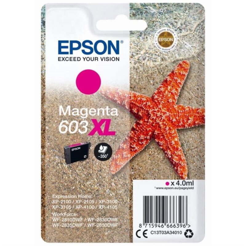 Inkoustová náplň Epson 603 XL - purpurový