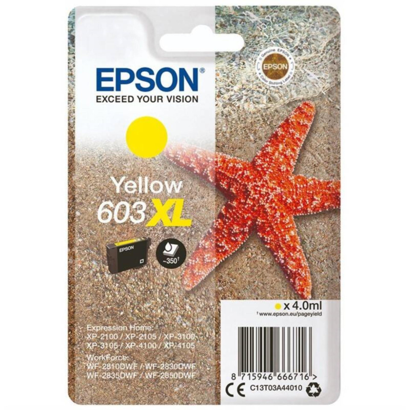 Inkoustová náplň Epson 603 XL - žlutý