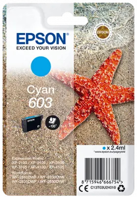 Epson 603 Starfish azurový