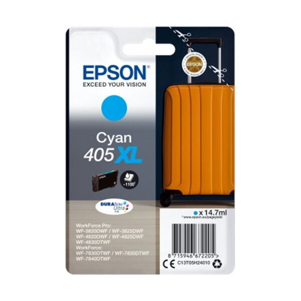 Epson 405XL Suitcase DURABrite Ultra azurový