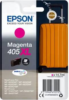 Epson 405XL Suitcase DURABrite Ultra Purpurový