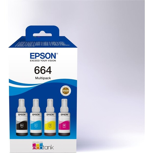 EPSON Epson 664 EcoTank 4-colour Multipack C13T66464A Multicolor