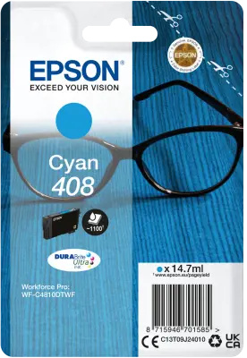 Epson 408 Spectacles DURABrite Ultra azurový
