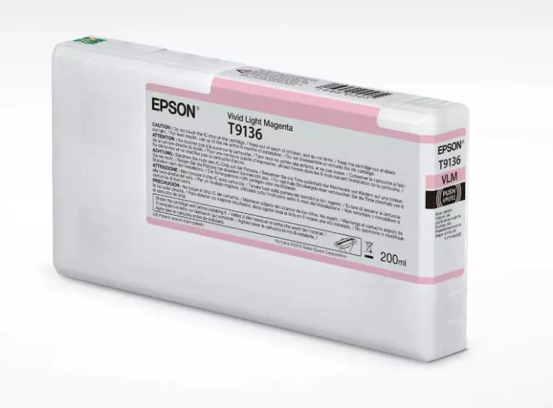 Cartridge Epson T9136, sytě světle purpurová