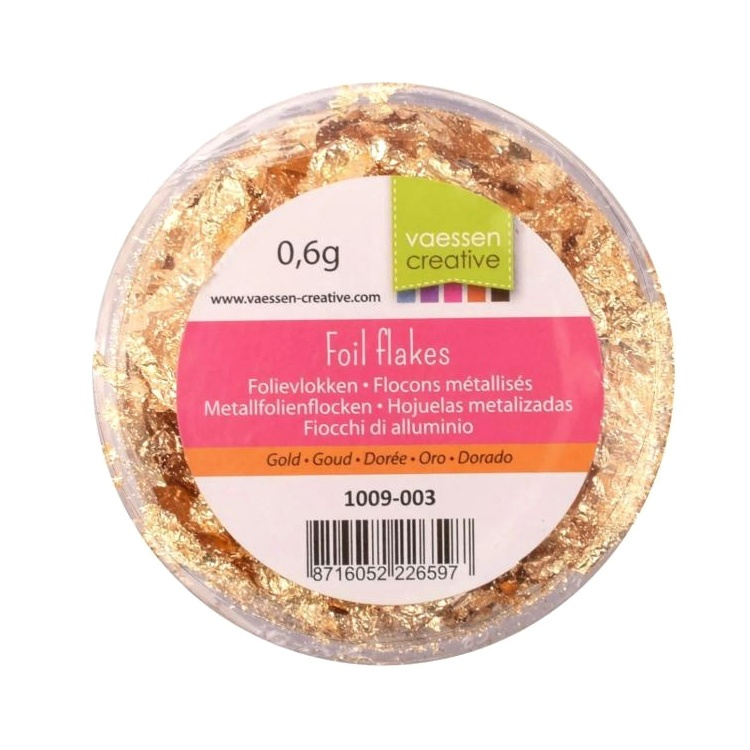 Metalické vločky zlaté (0,6g)