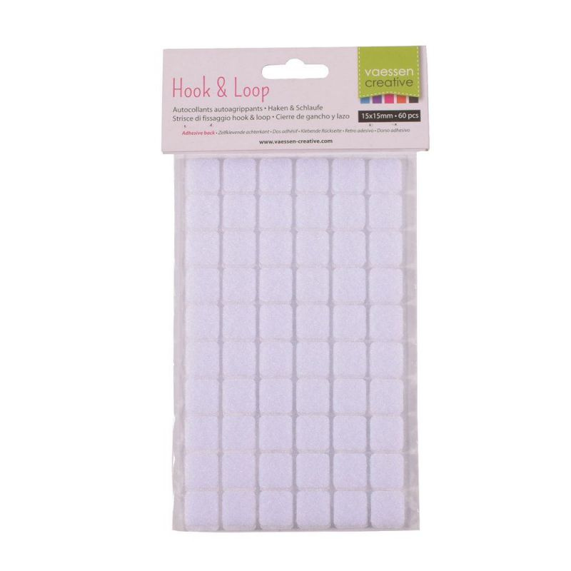 Suchý zip čtvereček 1,5x1,5cm (60ks)