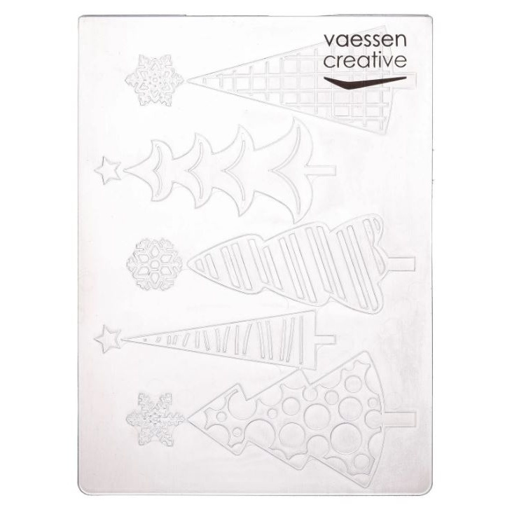 Vánoční stromečky - A6 embosovací kapsa