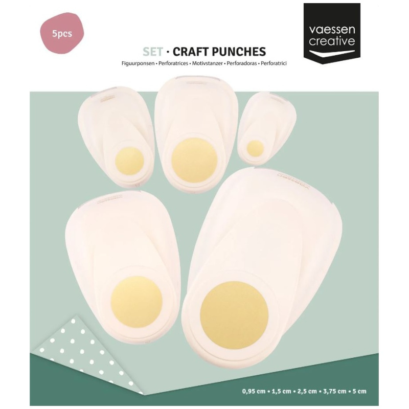 Sada 5ks raznic kruh 0,95 - 5cm