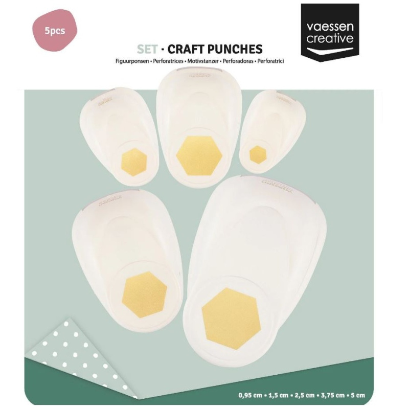 Sada 5ks raznic šestiúhelník 0,95 - 5cm