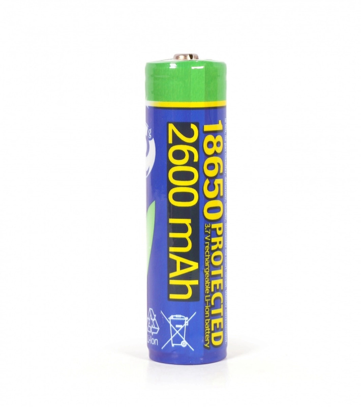 Li-ion akumulátor 18650 3,7 V 2600 mAh s ochranou