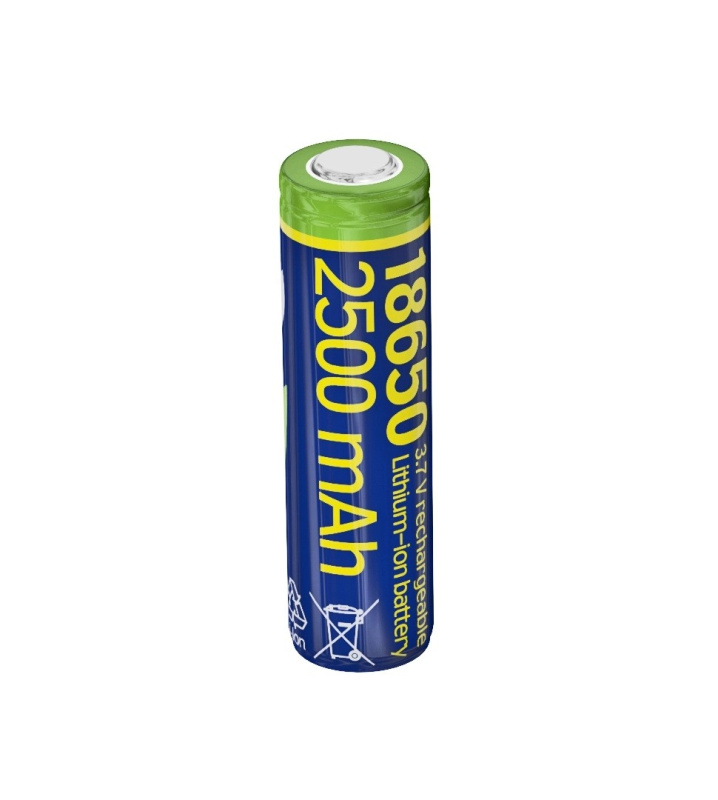 Li-ion akumulátor 18650 3,7 V 2500 mAh (10C) s plochými póly